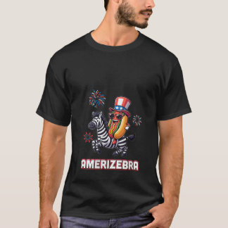 Camiseta Mulheres dirigindo zebra Fireworks AMERIZEBRA Inde
