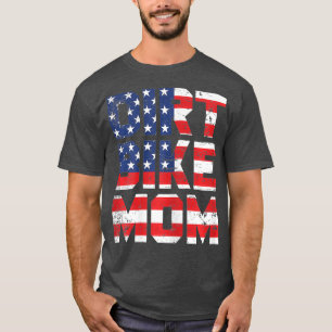 Camiseta Mulheres Dirt Bike Mãe Motocross Biker Racing