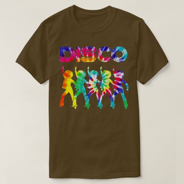 Camiseta Mulheres Disco Disco Pensava Que Tie Dye (Frente do Design)