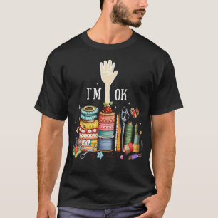 Camiseta Mulheres Divertidas de Colcha Costureira Costura E