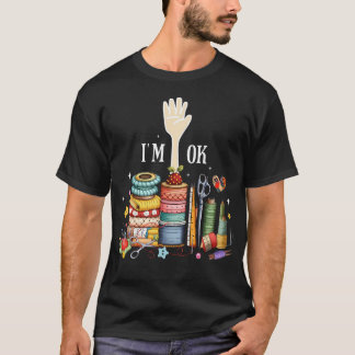 Camiseta Mulheres Divertidas de Colcha Costureira Costura E