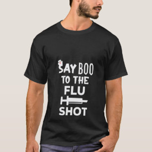 Camiseta Mulheres Dizem Buu Para A Vacina Contra Gripe Enfe