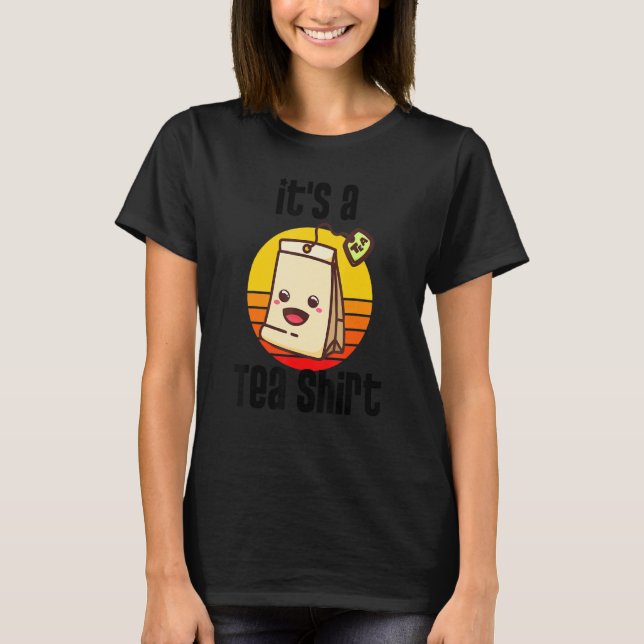 Camiseta Mulheres Dizendo Café Tea Drinker Mãe Vida (Frente)