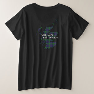 Camiseta Mulheres do crachá e do Tartan do clã de Boyle