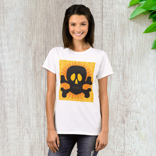Camiseta Mulheres Do Crânio Negro E Crossbones