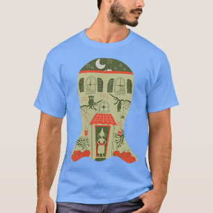 Camiseta Mulheres do Dia das Bruxas de Design de Bolso