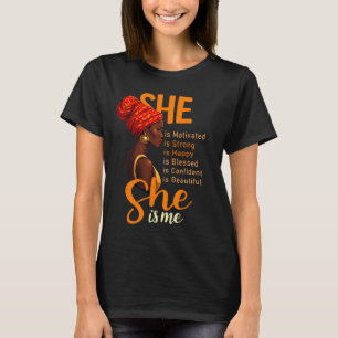 Camiseta Mulheres do Mês da História Negra Educadas e Forte