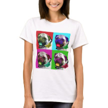 Mulheres do Pug do pop art