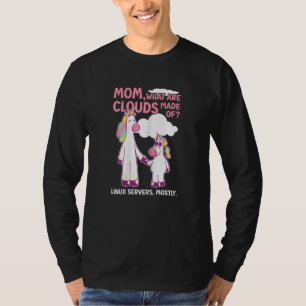 Camiseta Mulheres Do Que São Formadas As Nuvens  Linux Comp