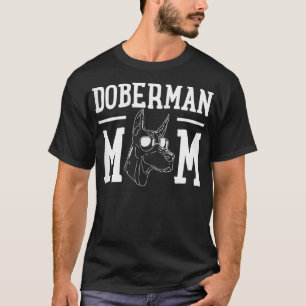 Camiseta Mulheres Doberman Cachorro Mãe Mãe Dama Presente