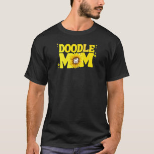 Camiseta Mulheres Doodle Mãe Labradoodle Bernedoodle Golden