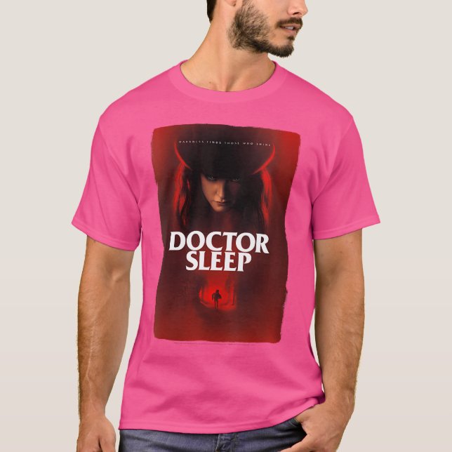 Camiseta Mulheres Doutor Dormir Rosa Hat Poster (Frente)