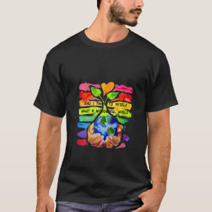 Camiseta Mulheres E Eu Pensamos Para Mim Mesma Que Um Mundo