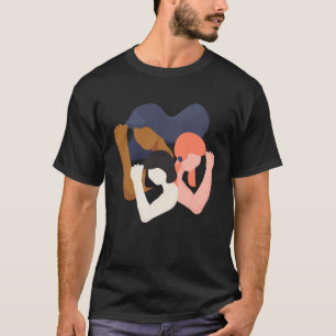 Camiseta Mulheres e Meninas Poder Unitário na Diversidade f