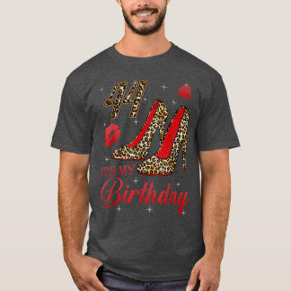 Camiseta Mulheres é o meu 44 Leopardo Altos Alcanços Feliz