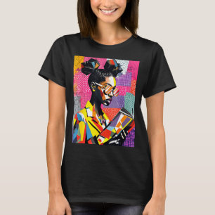 Camiseta Mulheres educadas da história negra geométrica len