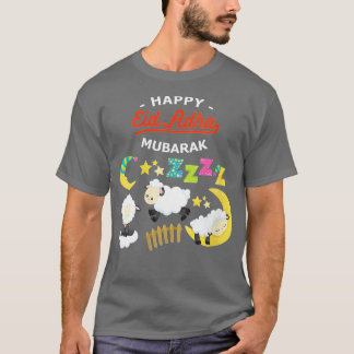 Camiseta Mulheres Eid Al Adha Eid Mubarak Happy Eid Day Mus