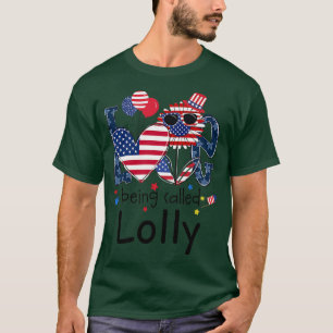 Camiseta Mulheres em 4 de julho Amar é chamado Lolly Sunflo