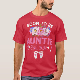Camiseta Mulheres Em Breve A Serem Tia Em Ano De Gravidez E