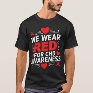 Camiseta Mulheres Em Fevereiro Usamos Vermelho Chd Conscien