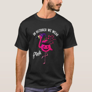 Camiseta Mulheres Em Outubro Nós Vestimos O Rosa Halloween