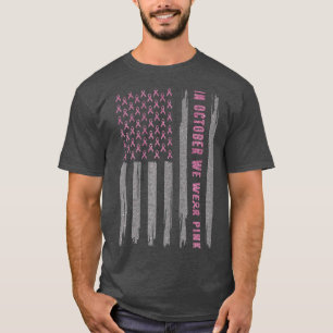 Camiseta Mulheres Em Outubro Vestimos O Cancer Rosa Com Con