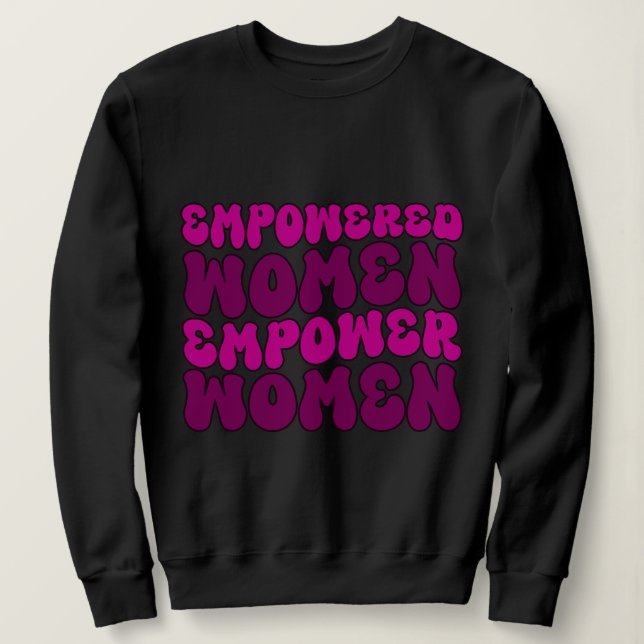 Camiseta Mulheres empoderadas empoderam mulheres feministas (Frente do Design)