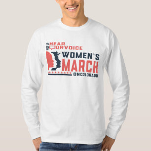 Camiseta Mulheres empoderadas marcham e se unem no colorado
