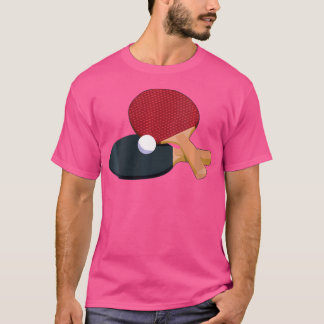 Camiseta Mulheres Empurram Mesa de Tênis de Borracha Para M
