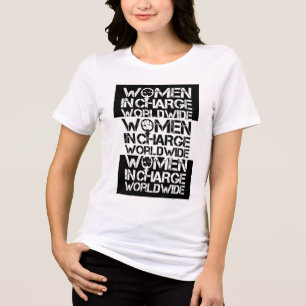 Camiseta Mulheres Encarregadas Em Todo O Mundo