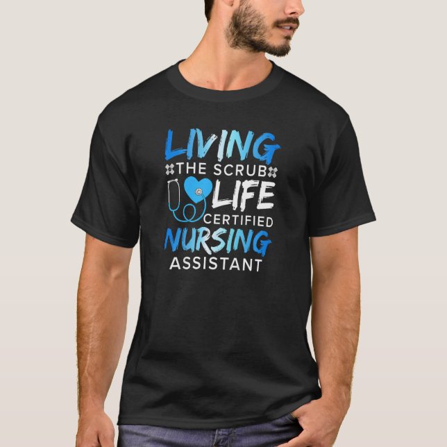 Camiseta Mulheres Enfermando Assistente Médico Scrub Life (Frente)
