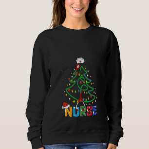 Camiseta Mulheres Enfermeiram Árvore De Natal Stethoscope R