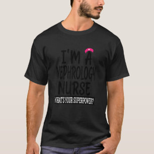 Camiseta Mulheres Enfermeiras de Nefrologia Enfermagem Esco