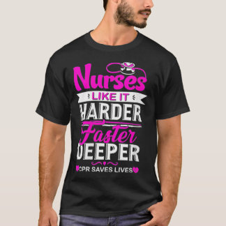 Camiseta Mulheres Enfermeiras Engraçadas Como É Mais Difíci