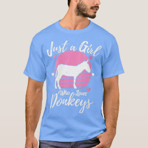 Camiseta Mulheres Engraçadas Amante de os animais De Donkey
