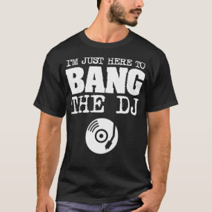 Camiseta Mulheres Engraçadas Bang Disco DJ Música Da Espo