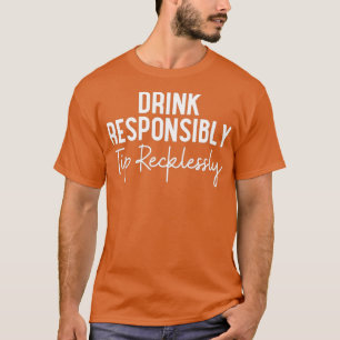 Camiseta Mulheres Engraçadas Barman Bartending Barman Prese
