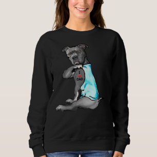 Camiseta Mulheres Engraçadas Cachorro Pitbull Adoro Tatuage