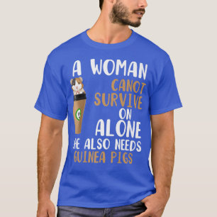 Camiseta Mulheres Engraçadas Café Guiné Porcos Mulher preci
