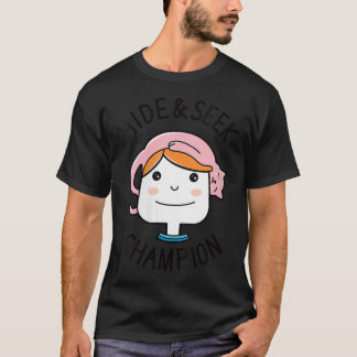 Camiseta Mulheres Engraçadas Com Gato Engraçado Escondam-Se