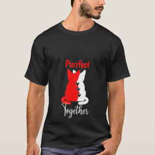 Camiseta Mulheres Engraçadas Correspondendo Pijamas De Gato
