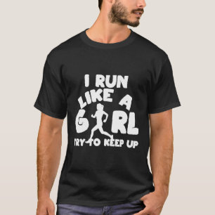 Camiseta Mulheres Engraçadas Eu Corro Como Uma Maratona De 