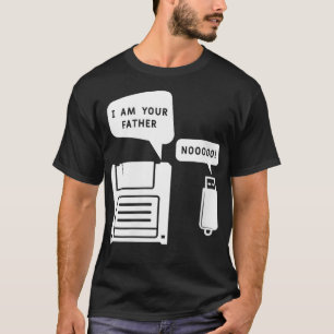 Camiseta Mulheres Engraçadas Eu sou seu pai USB Stick Flopp