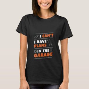 Camiseta Mulheres Engraçadas Ferramentas Mecânicas Garagem