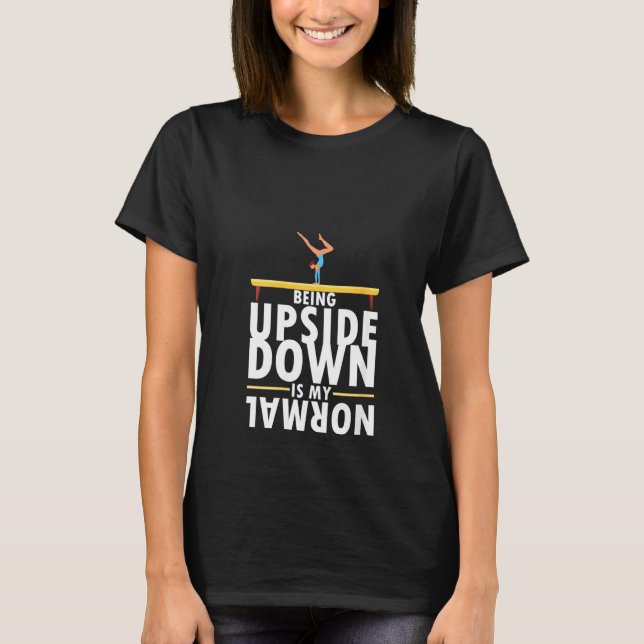 Camiseta Mulheres Engraçadas Ginástica Arte Para Meninas Ad (Frente)
