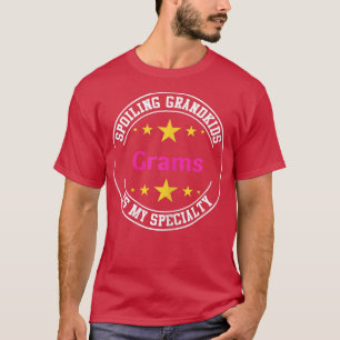 Camiseta Mulheres Engraçadas Gramas Estragando Netos É Minh