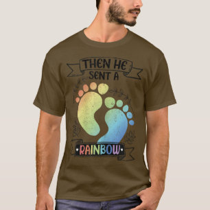 Camiseta Mulheres Engraçadas Gravidez Cristã De Deus Então 