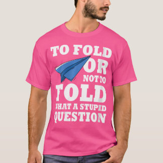 Camiseta Mulheres Engraçadas Japonesas Origami Paper Foldi
