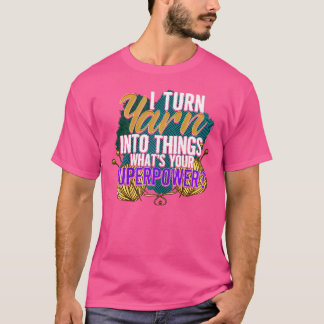 Camiseta Mulheres Engraçadas Knit E Crochet Knitter Crochet