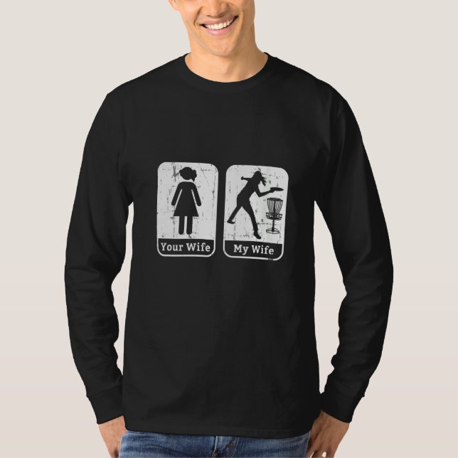 Camiseta Mulheres Engraçadas Marido Frisabelhas Disco Espos (Frente)